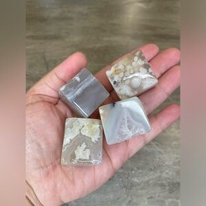 Flower Agate Crystal Cube (Big)